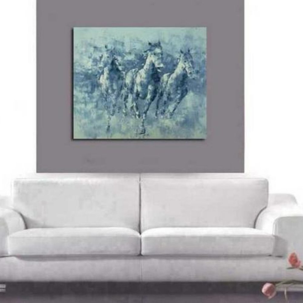 Abstract Horse Art Painting on Canvas created